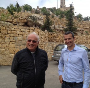 Le père Joseph NAssar, Recteur de l'Hôtel Dieu et le pasteur Pierre LAcoste